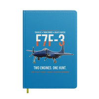 Thumbnail for F7F-3 Tigercat Two Engines One Hunt design on turquoise notebook