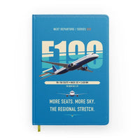 Thumbnail for Embraer E190 design on turquoise notebook