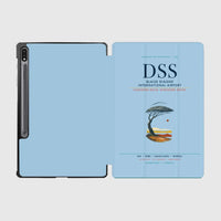 Thumbnail for Blaise Diagne International Airport (DSS) design on light blue samsung tablet tablet case
