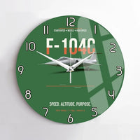 Thumbnail for F-104C Starfighter Speed In A Straight Line design on green no frame wall clock