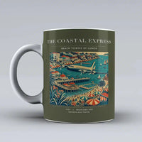 Thumbnail for VINTAGE G4096 - The Coastal Express - Ceramic Mug design on greenarmy
