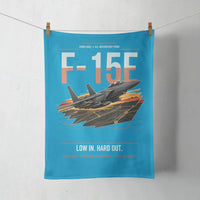 Thumbnail for F-15E Strike Eagle design on turquoise towel