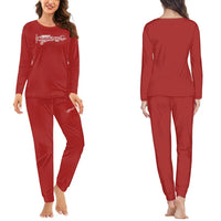 Thumbnail for Special Cessna Text women pajamas - Red