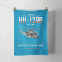 Thumbnail for Leonardo HH-139B design on turquoise towel