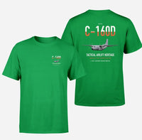 Thumbnail for Transall C-160D design on green double-side t-shirt, double-side print
