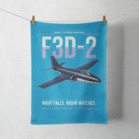 Thumbnail for F3D-2 Skyknight design on turquoise towel