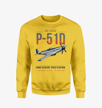 Thumbnail for P-51D Mustang design on yellow sweatshirt