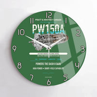 Thumbnail for PW150A design on green no frame wall clock