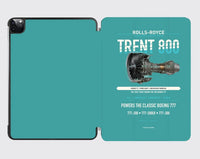 Thumbnail for TRENT 800 design on turquoise ipad tablet case