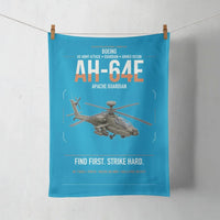 Thumbnail for Boeing AH-64E Apache Guardian design on turquoise towel