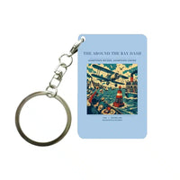 Thumbnail for VINTAGE G4299 - The Around The Bay Dash - Designed Key Chain design on lightblue