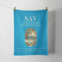 Thumbnail for Savannah-Hilton Head International Airport (SAV) design on turquoise towel