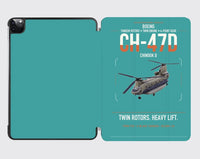 Thumbnail for Boeing CH-47D design on turquoise ipad tablet case