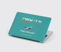 Thumbnail for Airbus C295M T.21 design on turquoise MacBook case