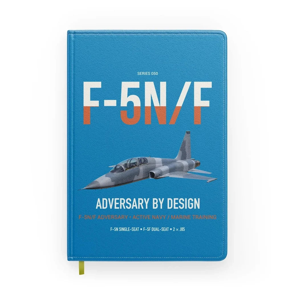 F-5N F Adversary design on turquoise notebook
