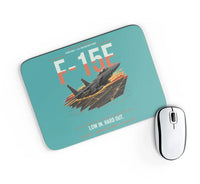 Thumbnail for F-15E Strike Eagle design on turquoise rectangle mouse pad