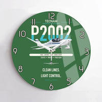 Thumbnail for Tecnam P2002 Sierra MkII design on green no frame wall clock