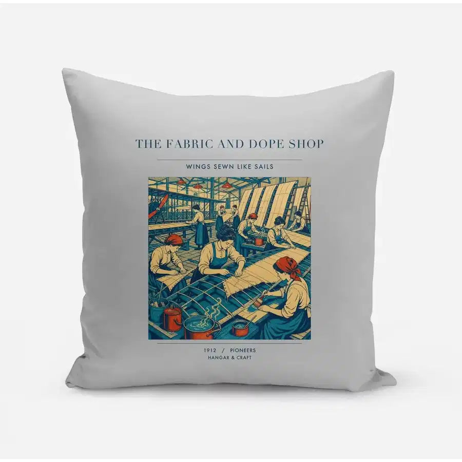 VINTAGE G4168 - The Fabric And Dope Shop - Designed Pillows design on lightgray