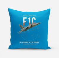Thumbnail for Dassault Mirage F1C design on turquoise pillow