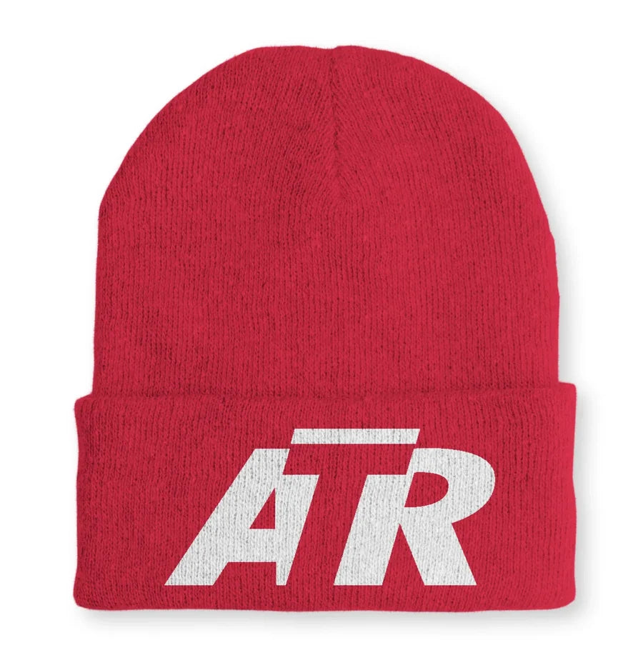 ATR & Text Embroidered Beanie - view 9