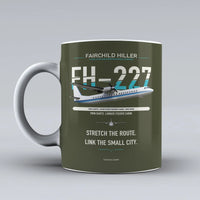 Thumbnail for Hiller FH-227B Mug design on green army fairchild