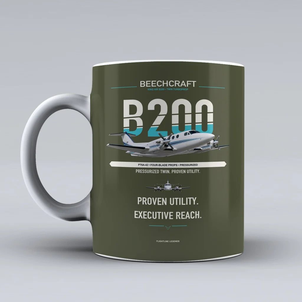 Air B200 Mug design on green army king