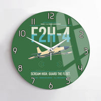 Thumbnail for F2H-4 Banshee design on green no frame wall clock