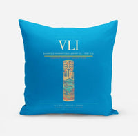 Thumbnail for Bauerfield International Airport (VLI) design on turquoise pillow