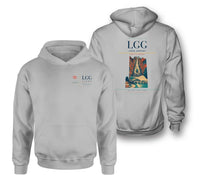 Thumbnail for Liège Airport (LGG) design on light gray double-side hoodie