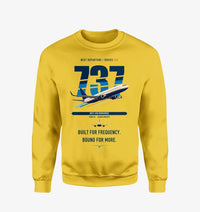 Thumbnail for Boeing 737-800 NG design on yellow sweatshirt