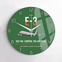 Thumbnail for E-3 Sentry AWACS design on green no frame wall clock