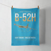 Thumbnail for B-52H Stratofortress design on turquoise towel