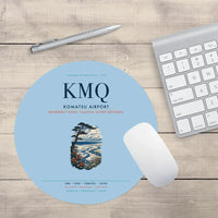 Thumbnail for Komatsu Airport (KMQ) design on light blue round mouse pad