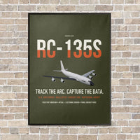 Thumbnail for RC-135S Cobra Ball vertical canvas print - framed - green army background