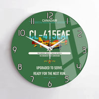 Thumbnail for Canadair CL-415EAF design on green no frame wall clock