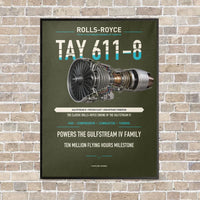 Thumbnail for TAY 611-8 vertical canvas print - framed - green army background