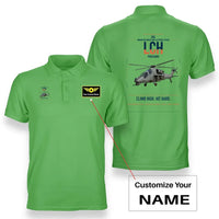 Thumbnail for HAL LCH Prachand design on light green+name double-side polo t-shirt, double-side print
