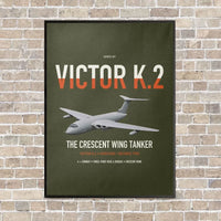 Thumbnail for Handley Page Victor K.2 vertical canvas print - framed - green army background