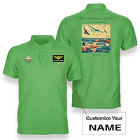 Thumbnail for VINTAGE G4474 - The Thermal Circus - Double-Side Polo T-Shirt design on lightgreen+name