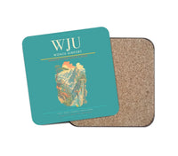 Thumbnail for Wonju Airport (WJU) design on turquoise 1 piece coaster