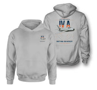 Thumbnail for Dassault Mystère IV A design on light gray double-side hoodie, double-side print