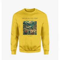 Thumbnail for VINTAGE G4097 - The Highland Strip - Designed Sweatshirts design on yellow