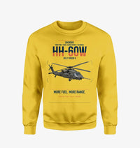 Thumbnail for Sikorsky HH-60W Jolly Green II design on yellow sweatshirt