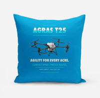 Thumbnail for DJI Agras T25 design on turquoise pillow