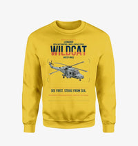 Thumbnail for Leonardo AW159 Wildcat HMA2 design on yellow sweatshirt