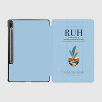 Thumbnail for King Khalid International Airport (RUH) design on light blue samsung tablet tablet case
