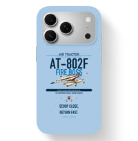 Thumbnail for Air Tractor AT-802F Fire Boss design on light blue magsafe iphone case, for iPhone 17 Pro