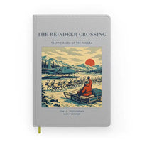 Thumbnail for VINTAGE G4350 - The Reindeer Crossing - Designed Notebooks design on lightgray