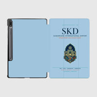 Thumbnail for Samarkand International Airport (SKD) design on light blue samsung tablet tablet case