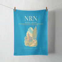 Thumbnail for Weeze Airport (NRN) design on turquoise towel